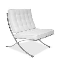 Barcelona chair white