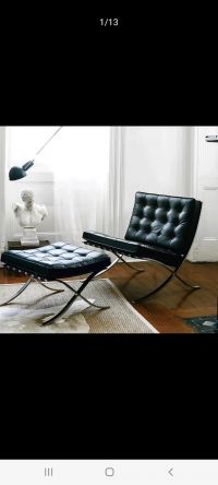 Barcelona chair black