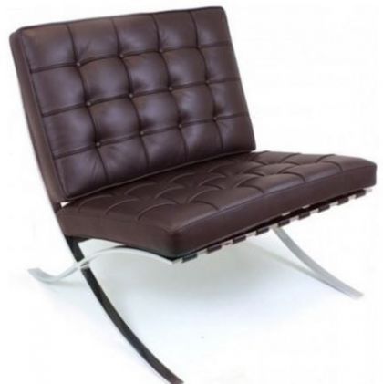 Barcelona chair dark brown